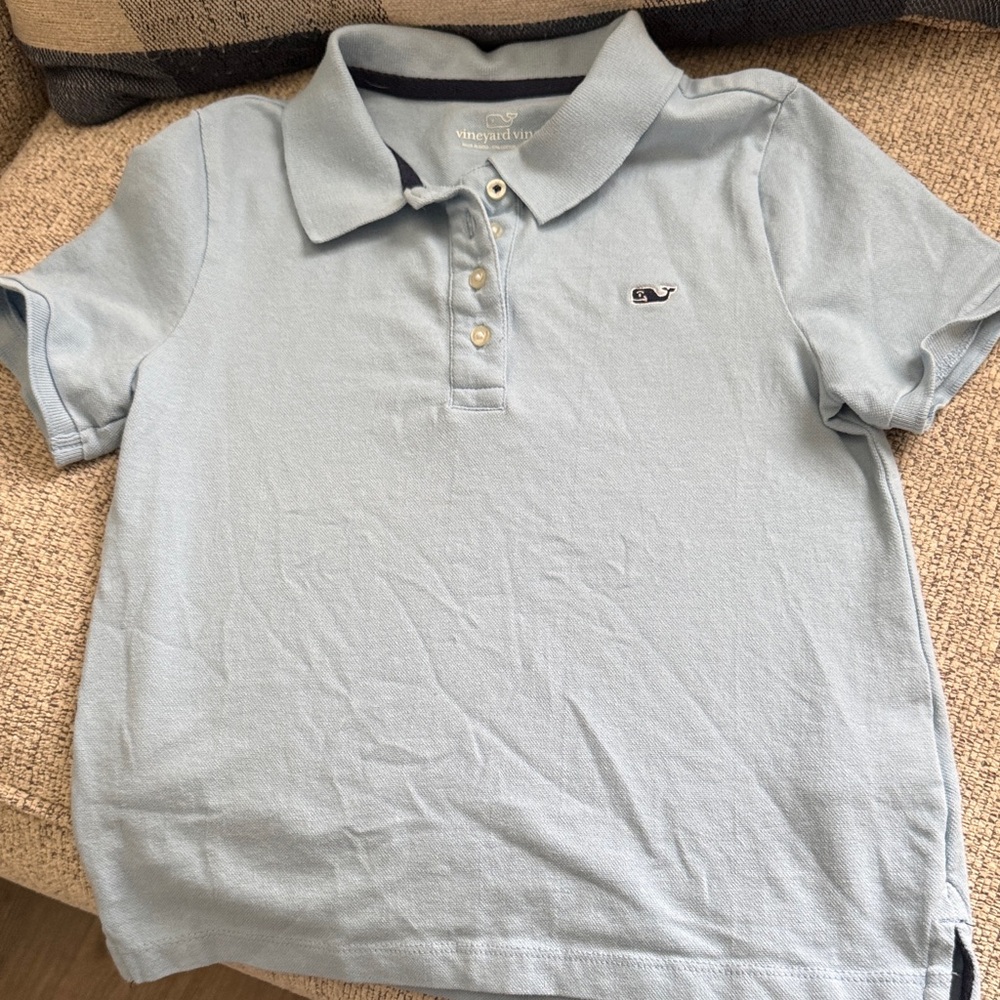 Vineyard Vines Sky Blue Kids Polo
